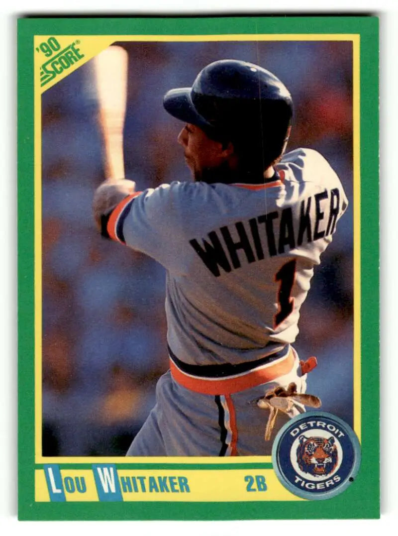 1990 Score #75 Lou Whitaker Detroit Tigers Baseball Cards ID:52793