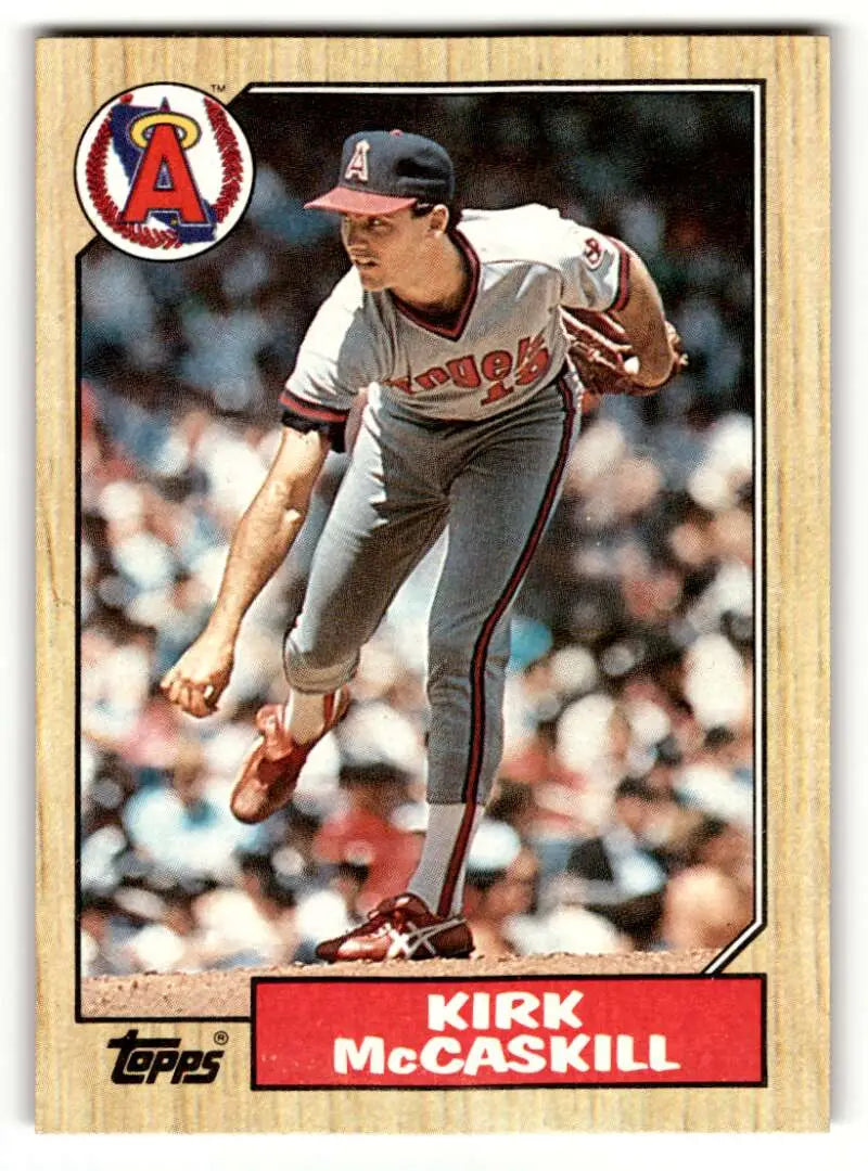 1987 Topps #194 Kirk McCaskill California Angels Baseball Cards EX/N ID:53467