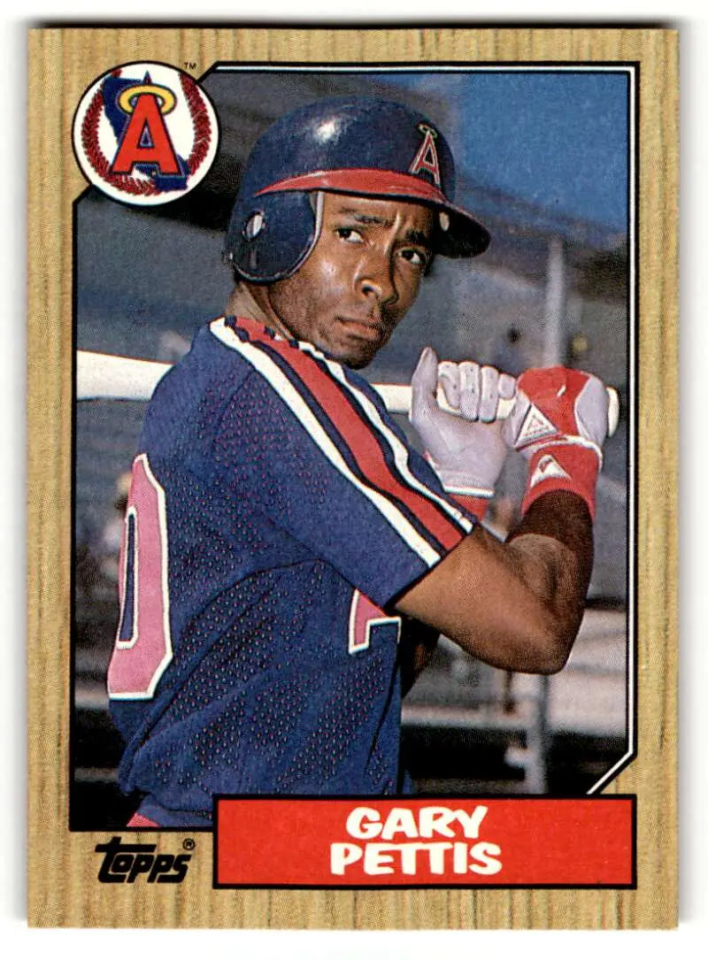 1987 Topps #278 Gary Pettis California Angels Baseball Cards EX/NM ID:53476