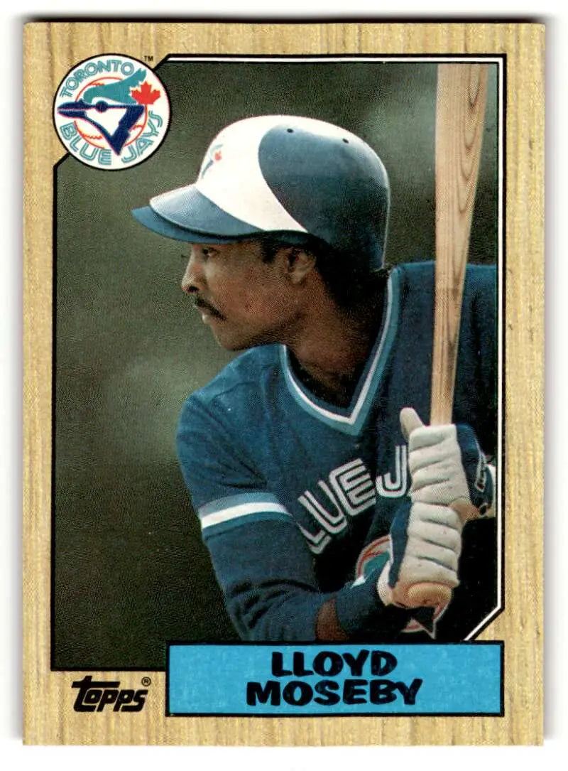 1987 Topps #210 Lloyd Moseby Toronto Blue Jays Baseball Cards EX/NM ID:53479