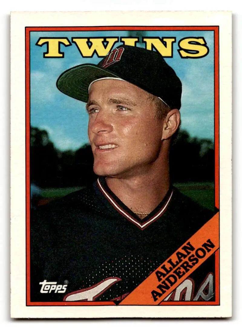 1988 Topps #101 Allan Anderson Minnesota Twins Baseball Cards EX/NM ID:53512