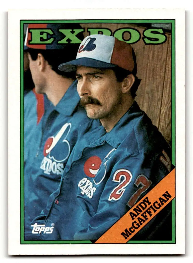 1988 Topps #488 Andy McGaffigan Montreal Expos Baseball Cards EX/NM ID:53516