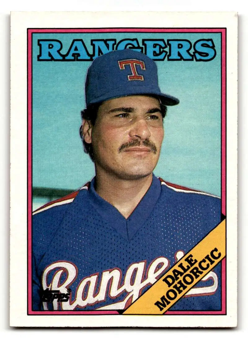 1988 Topps #163 Dale Mohorcic Texas Rangers Baseball Cards EX/NM ID:53526