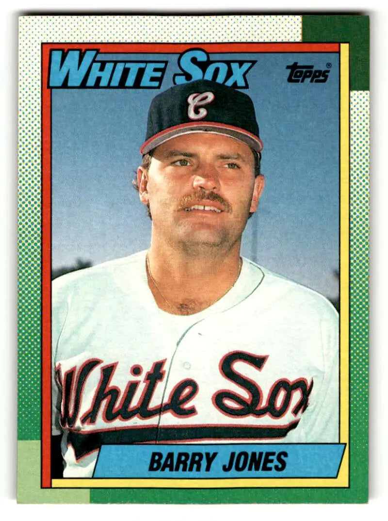 1990 Topps #243 Barry Jones Chicago White Sox Baseball Cards EX/NM ID:53585