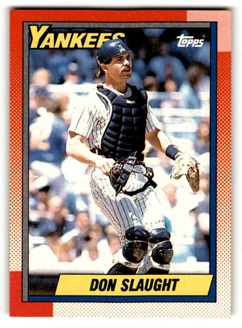 1990 Topps #26 Don Slaught New York Yankees Baseball Cards EX/NM ID:53616