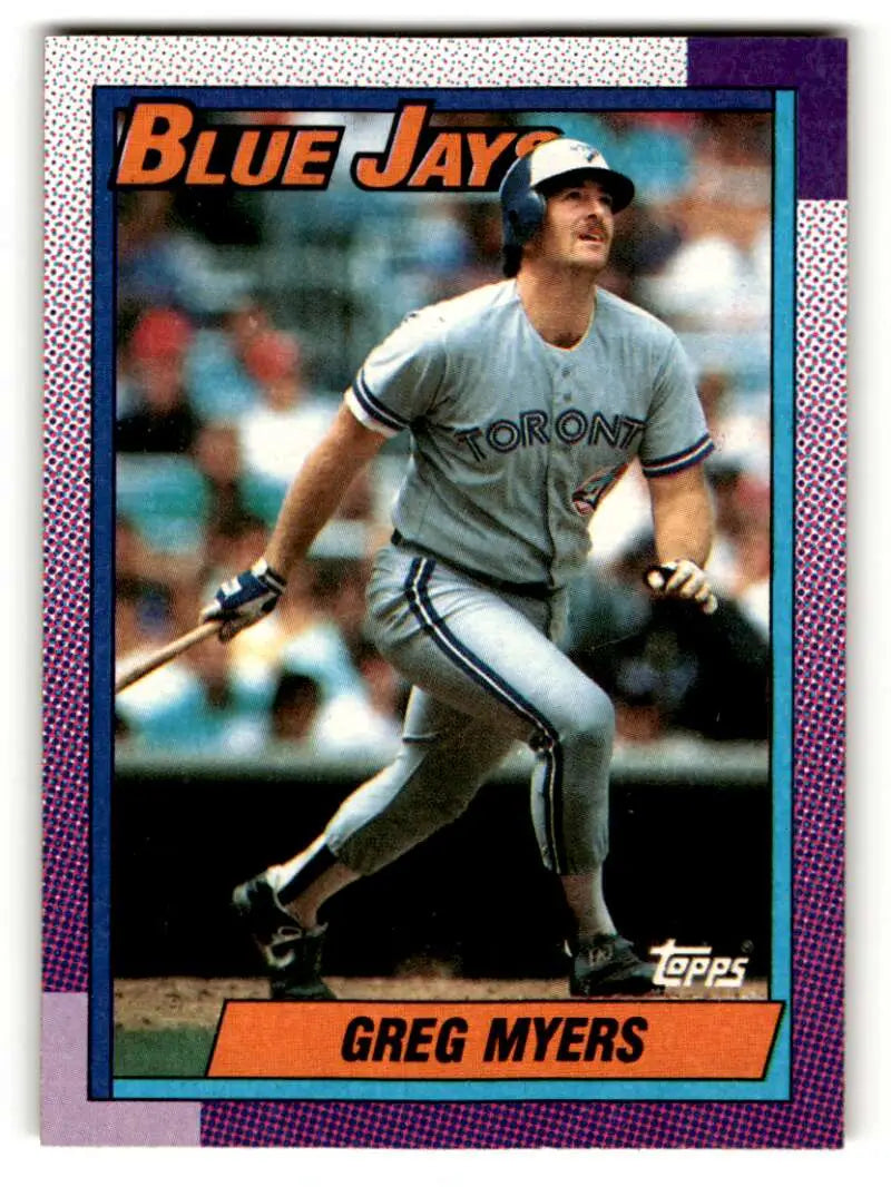 1990 Topps #438 Greg Myers Toronto Blue Jays Baseball Cards EX/NM ID:53637