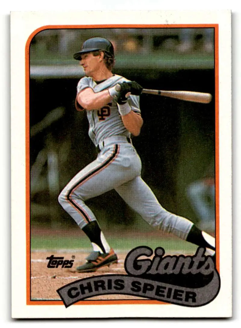 1989 Topps #94 Chris Speier San Francisco Giants Baseball Cards EX/N ID:53776