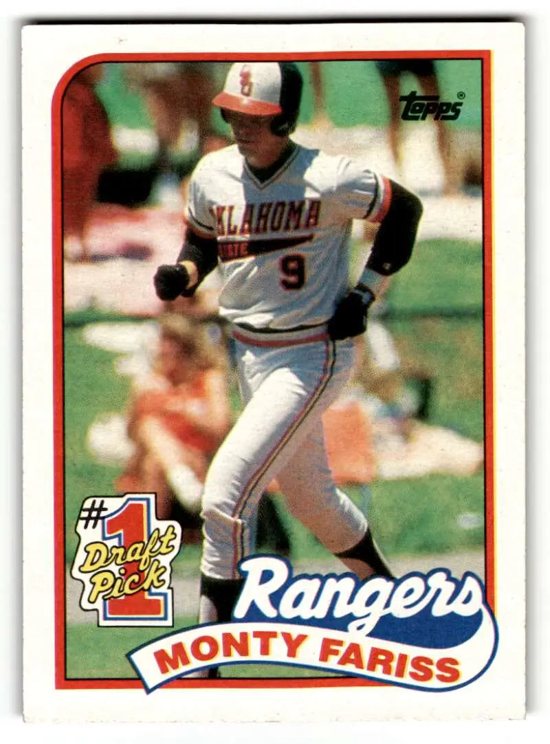 1989 Topps #177 Monty Fariss Texas Rangers Baseball Cards EX/NM ID:53802
