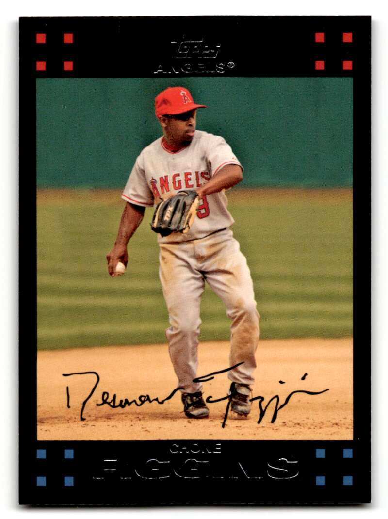 2007 Topps #123 Chone Figgins Los Angeles Angels Baseball Cards NM N ID:53858