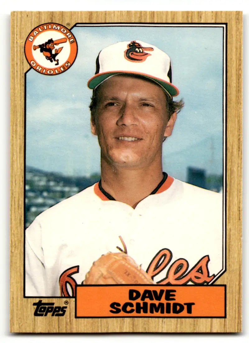 1987 Topps Traded #110T Dave Schmidt NM Near Mint Orioles ID:53892