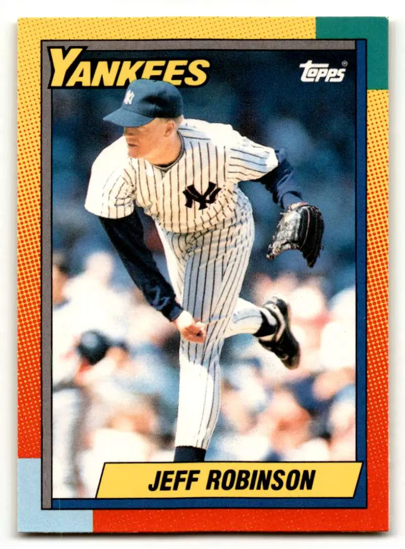 1990 Topps Traded #103T Jeff Robinson New York Yankees Baseball Card ID:53955