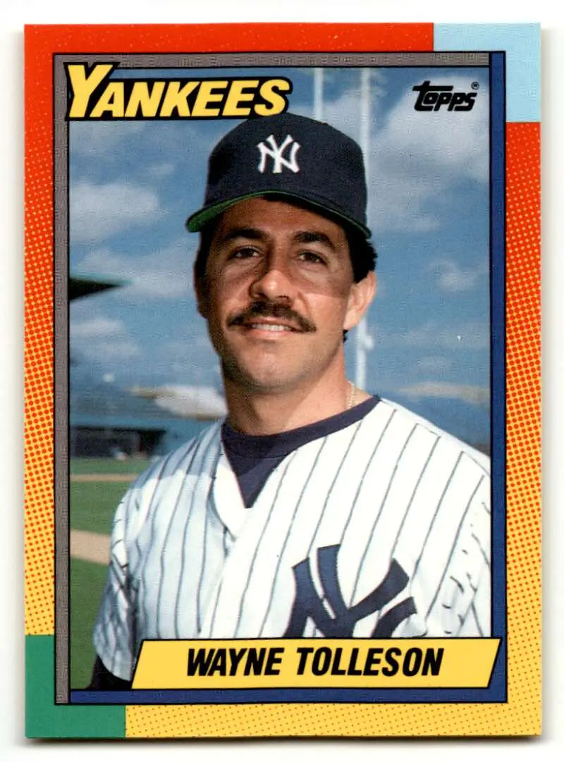 1990 Topps Traded #123T Wayne Tolleson New York Yankees Baseball Car ID:53964