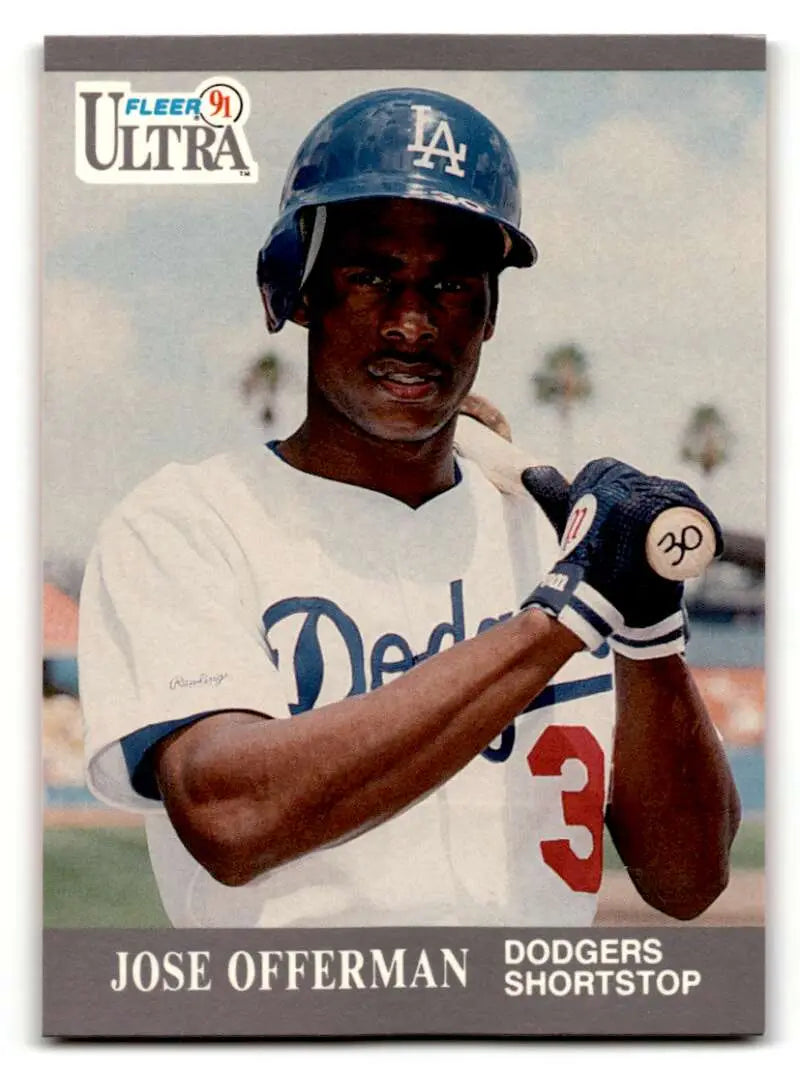 1991 Ultra #167 Jose Offerman Los Angeles Dodgers Baseball Cards EX/ ID:53996