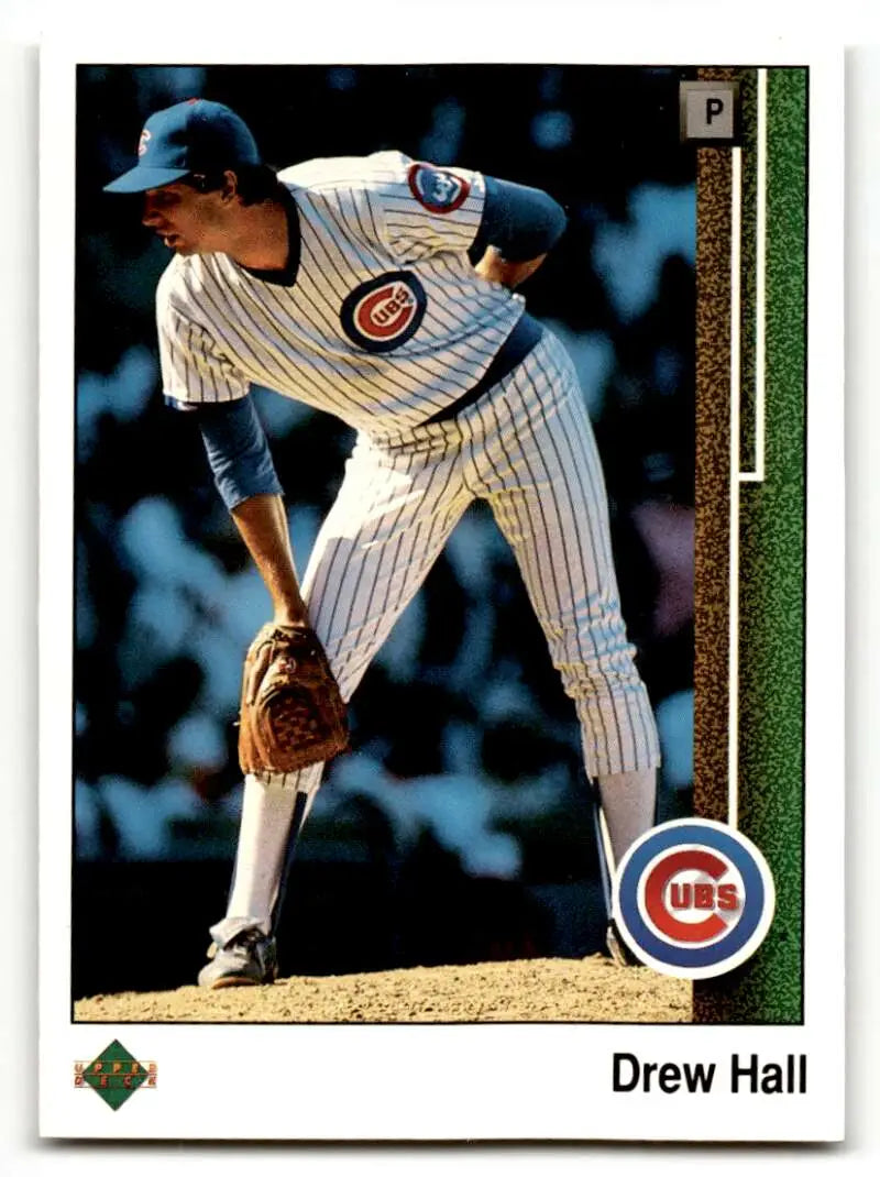 1989 Upper Deck #324 Drew Hall Chicago Cubs Baseball Cards EX/NM ID:54109