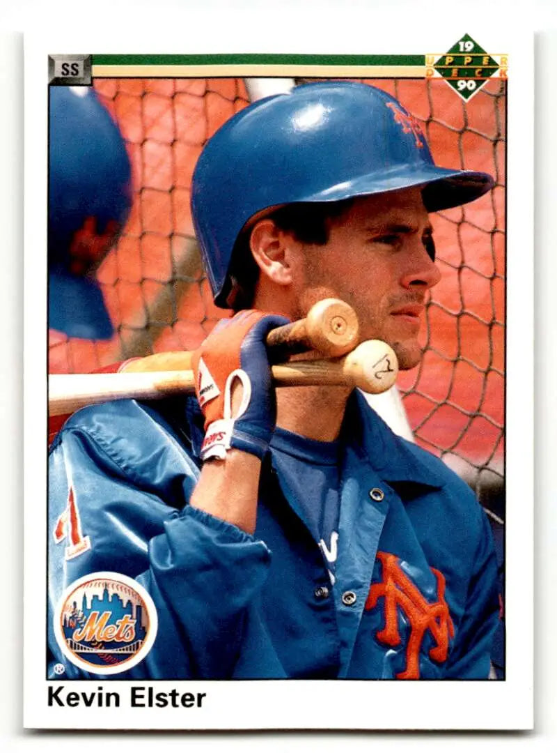 1990 Upper Deck #187 Kevin Elster New York Mets Baseball Cards EX/NM ID:54151