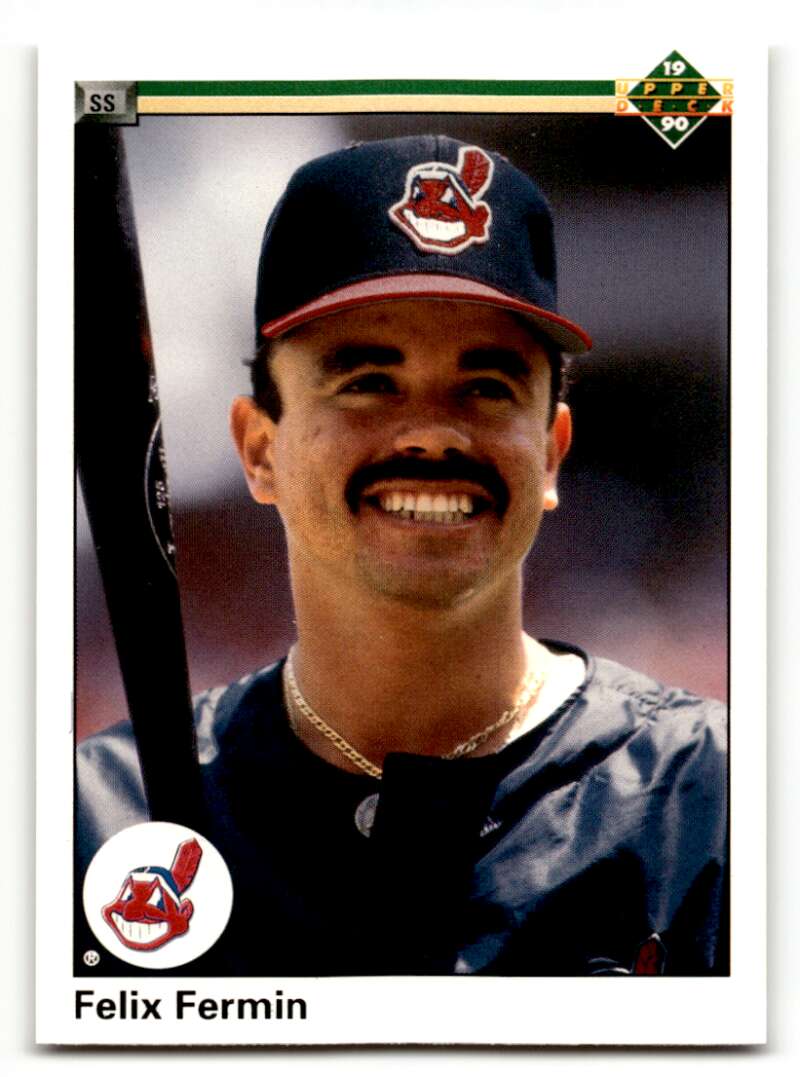 1990 Upper Deck #409 Felix Fermin Cleveland Indians Baseball Cards E ID:54159