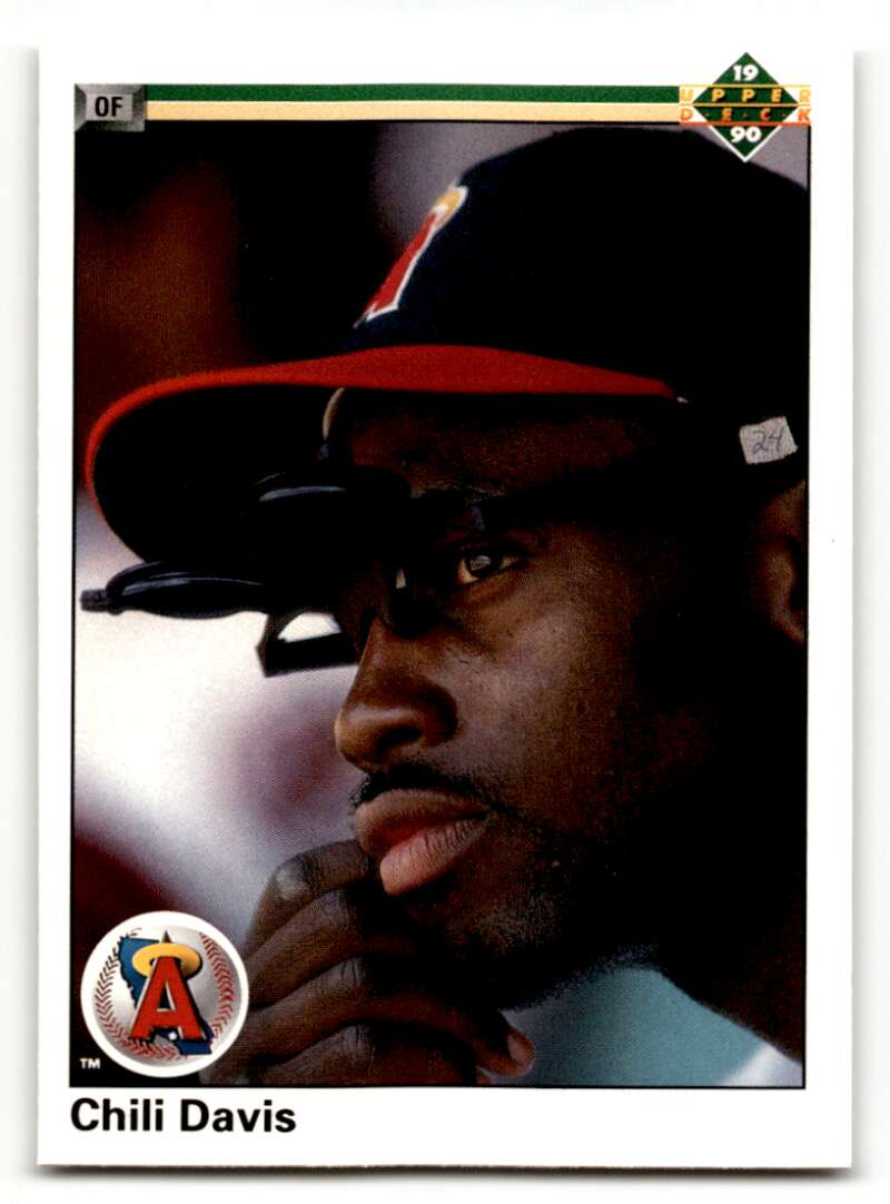 1990 Upper Deck #38 Chili Davis California Angels Baseball Cards EX/ ID:54176
