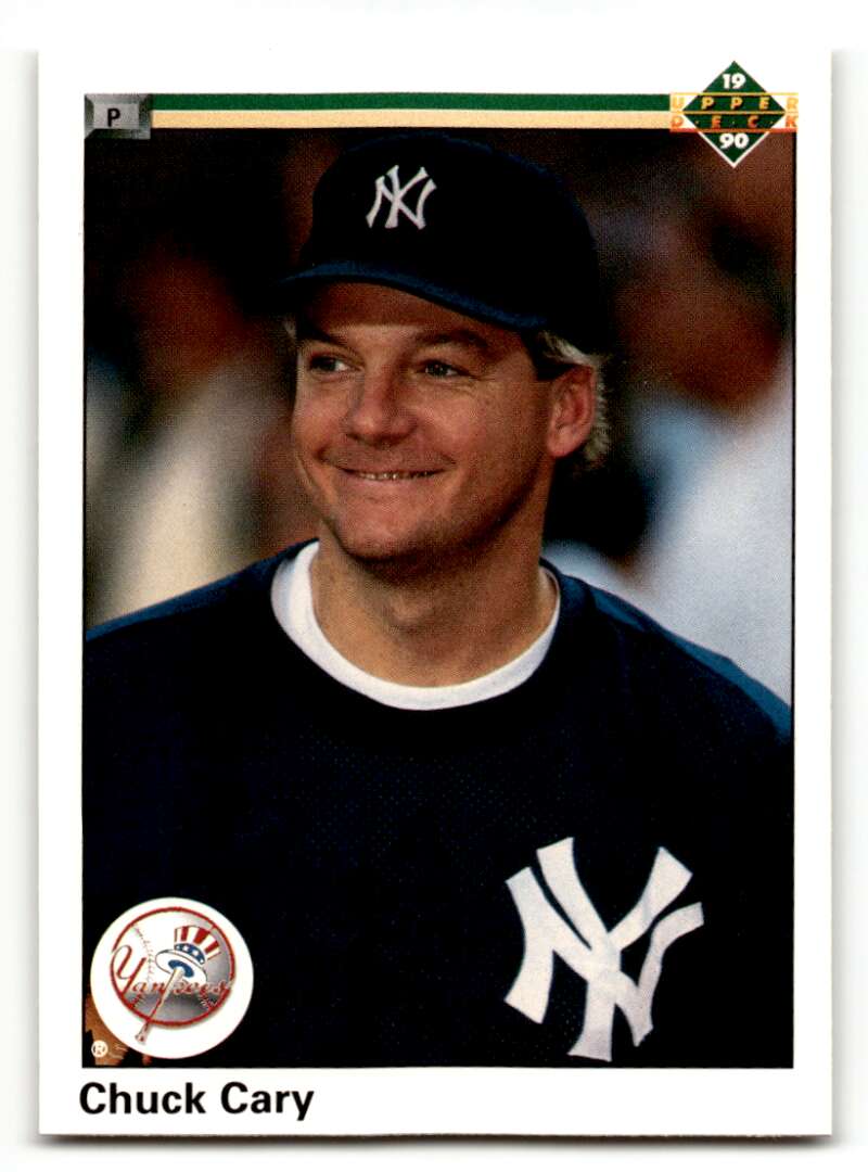 1990 Upper Deck #528 Chuck Cary New York Yankees Baseball Cards EX/N ID:54177