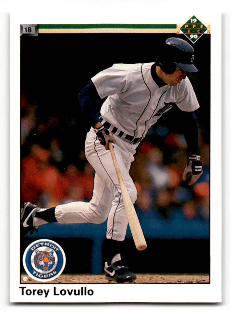 1990 Upper Deck #332 Torey Lovullo Detroit Tigers Baseball Cards EX/ ID:54208