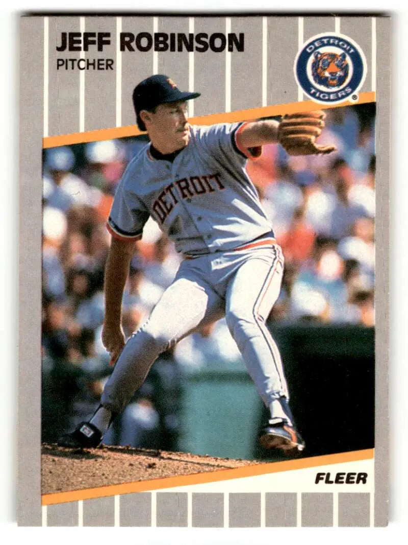 1989 Fleer #143 Jeff Robinson Detroit Tigers Baseball Cards NM Near ID:54318
