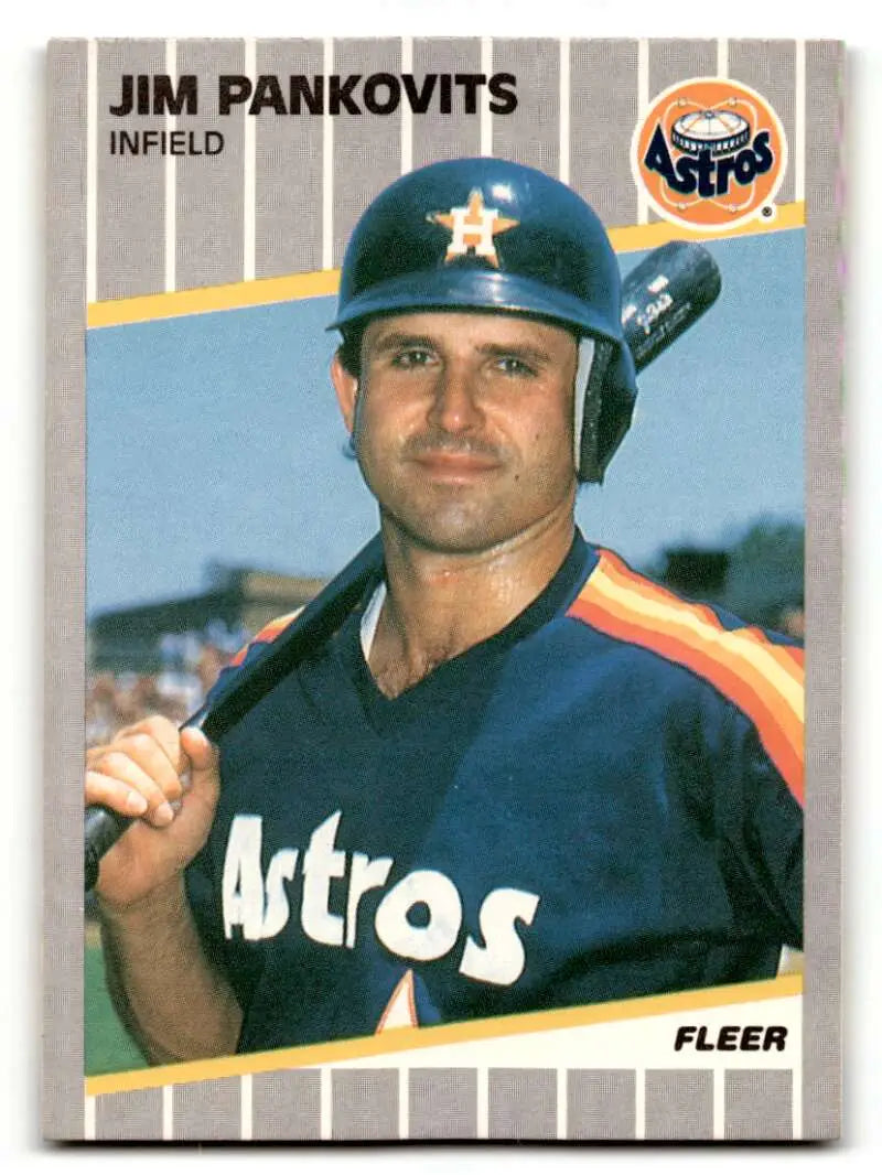 1989 Fleer #363 Jim Pankovits Houston Astros Baseball Cards NM-MT ID:54533