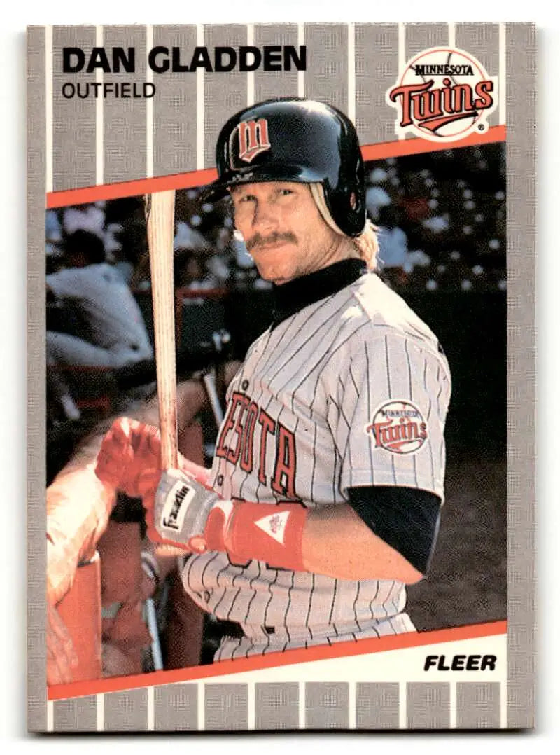 1989 Fleer #112 Dan Gladden Minnesota Twins Baseball Cards NM-MT ID:54537