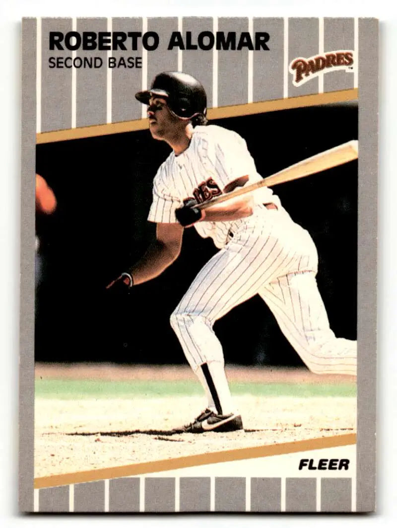 1989 Fleer #299 Roberto Alomar San Diego Padres Baseball Cards NM-MT ID:54573