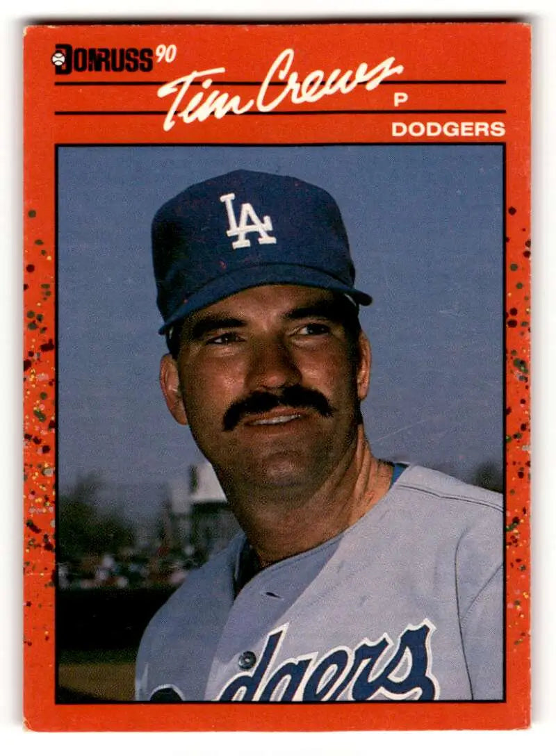 1990 Donruss #550 Tim Crews Los Angeles Dodgers Baseball Cards EX/NM ID:54638