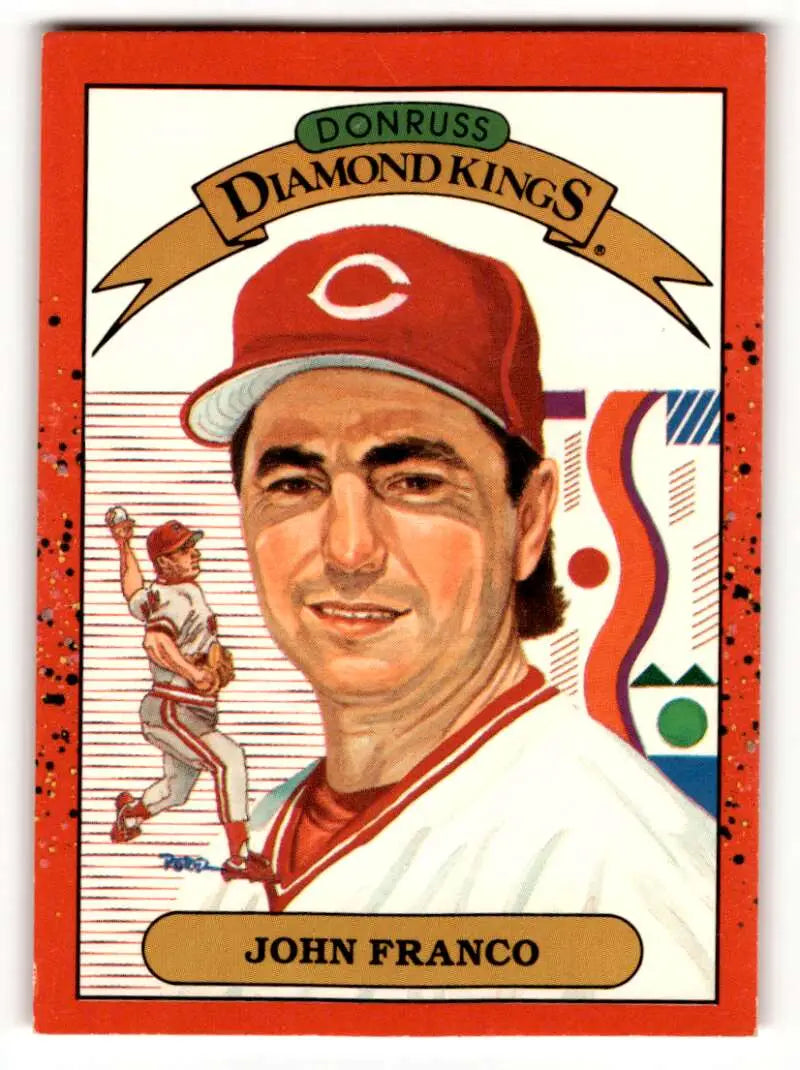 1990 Donruss #14 John Franco Cincinnati Reds Baseball Cards EX/NM ID:54640