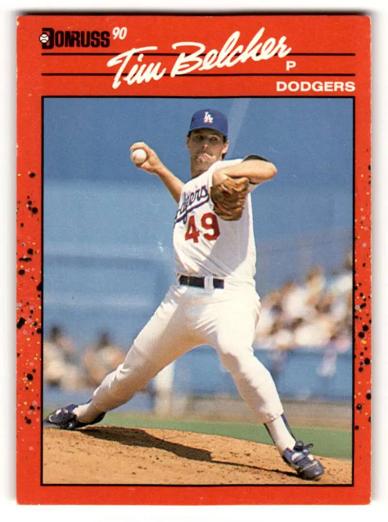1990 Donruss #79 Tim Belcher Los Angeles Dodgers Baseball Cards EX/N ID:54691