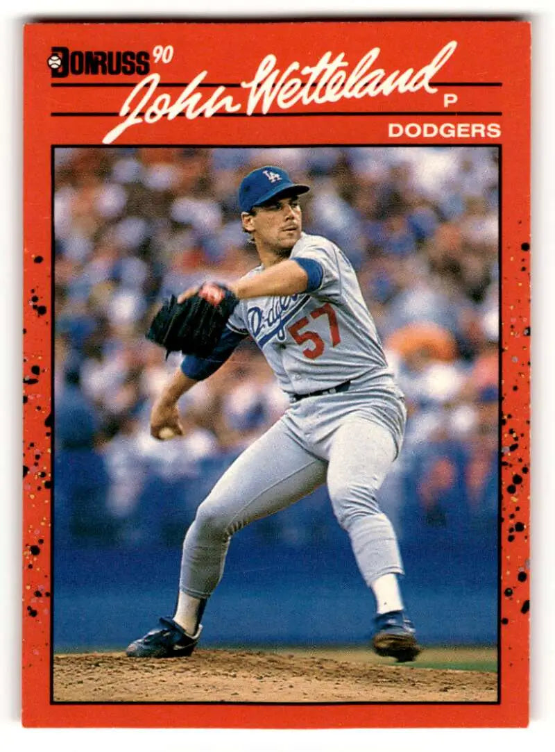 1990 Donruss #671 John Wetteland Los Angeles Dodgers Baseball Cards ID:54704