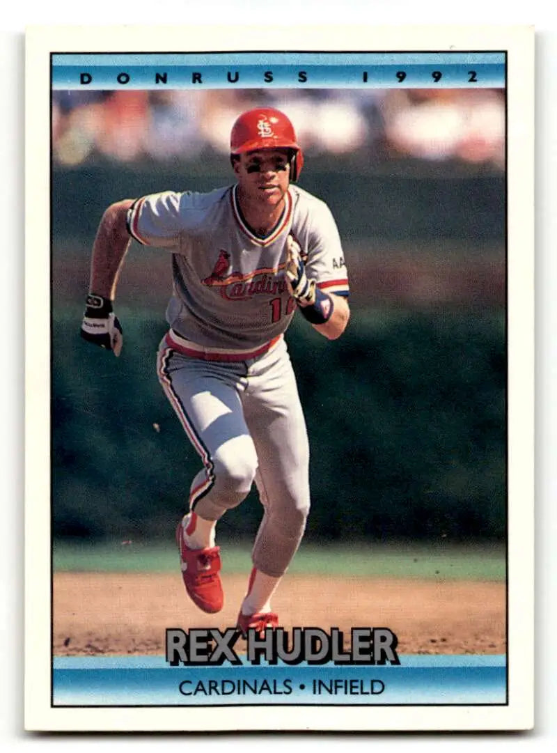 1992 Donruss #438 Rex Hudler St. Louis Cardinals Baseball Cards EX/N ID:54842