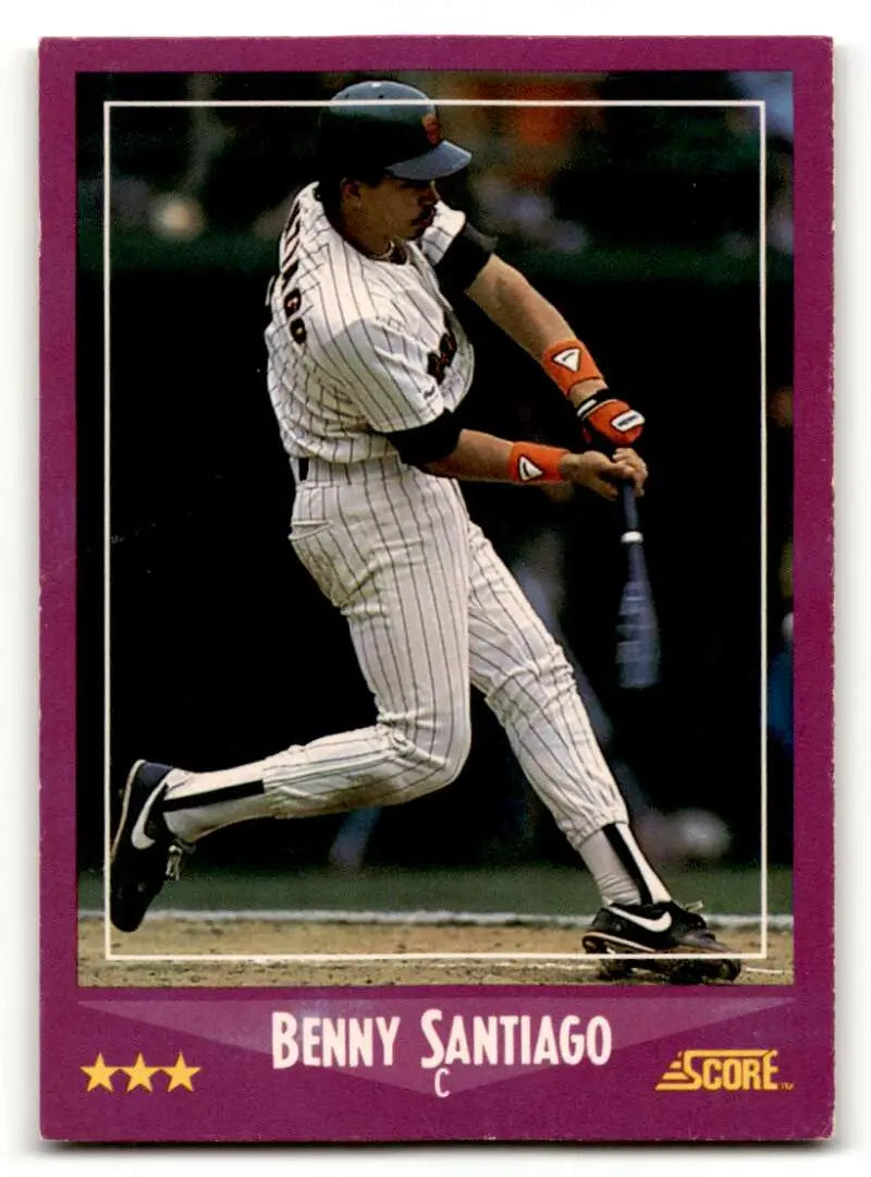 1988 Score #25 Benny Santiago San Diego Padres Baseball Cards EX/NM ID:54940