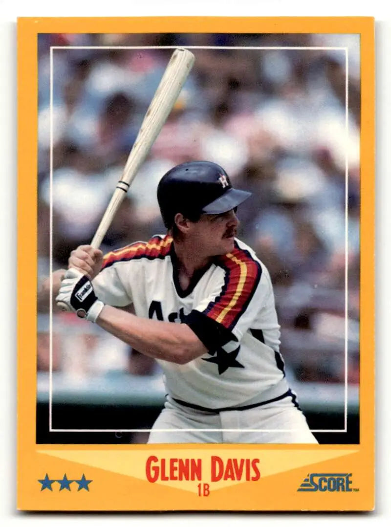 1988 Score #460 Glenn Davis Houston Astros Baseball Cards EX/NM ID:54993