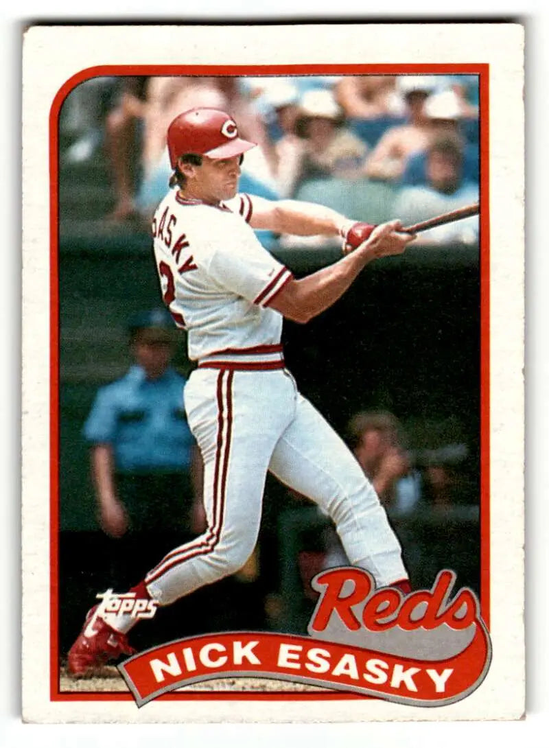 1989 Topps #554 Nick Esasky Cincinnati Reds Baseball Cards EX/NM ID:55066