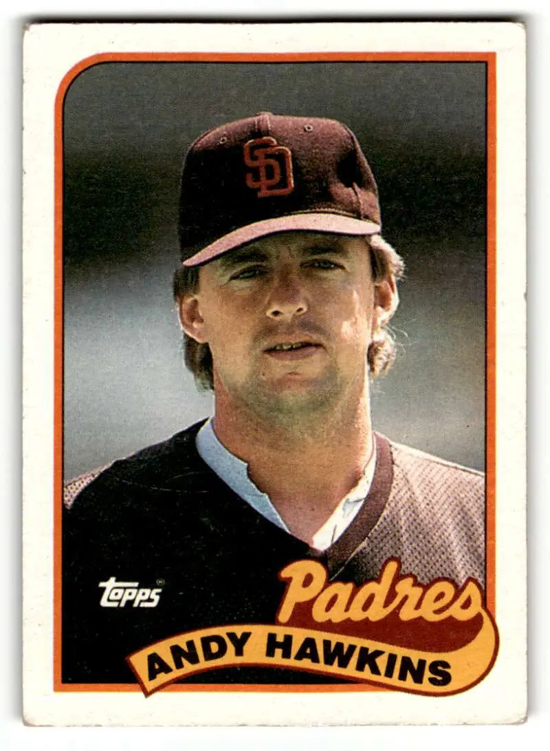 1989 Topps #533 Andy Hawkins San Diego Padres Baseball Cards EX/NM ID:55071