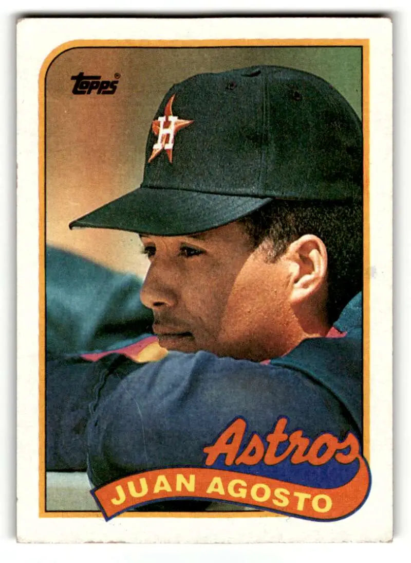 1989 Topps #559 Juan Agosto Houston Astros Baseball Cards EX/NM ID:55075