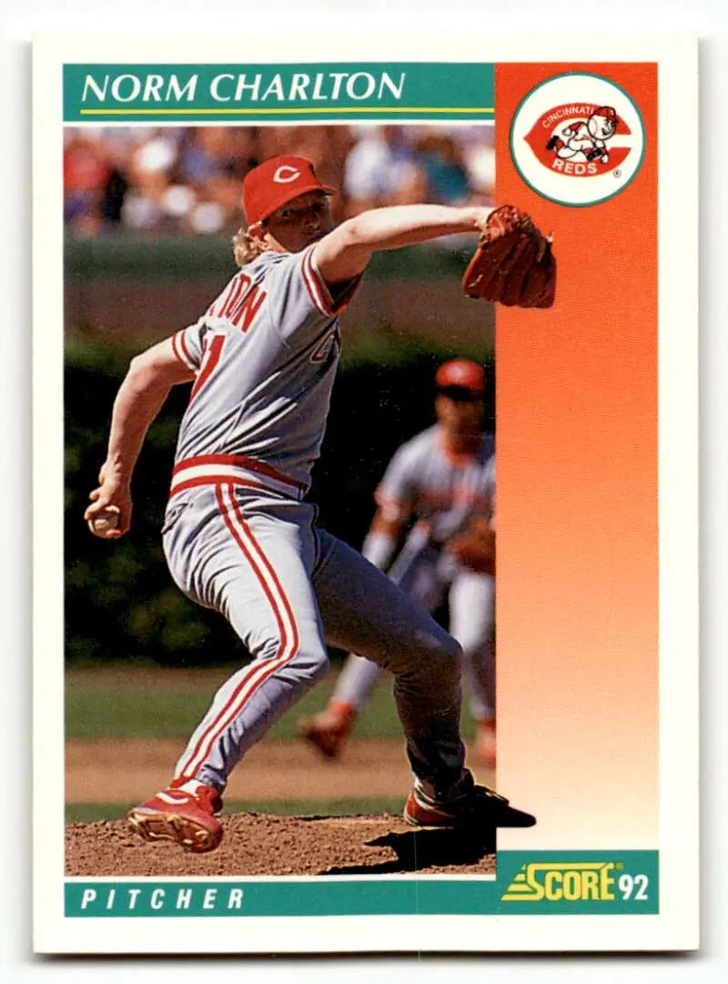 1992 Score #267 Norm Charlton Cincinnati Reds Baseball Cards EX/NM ID:55109