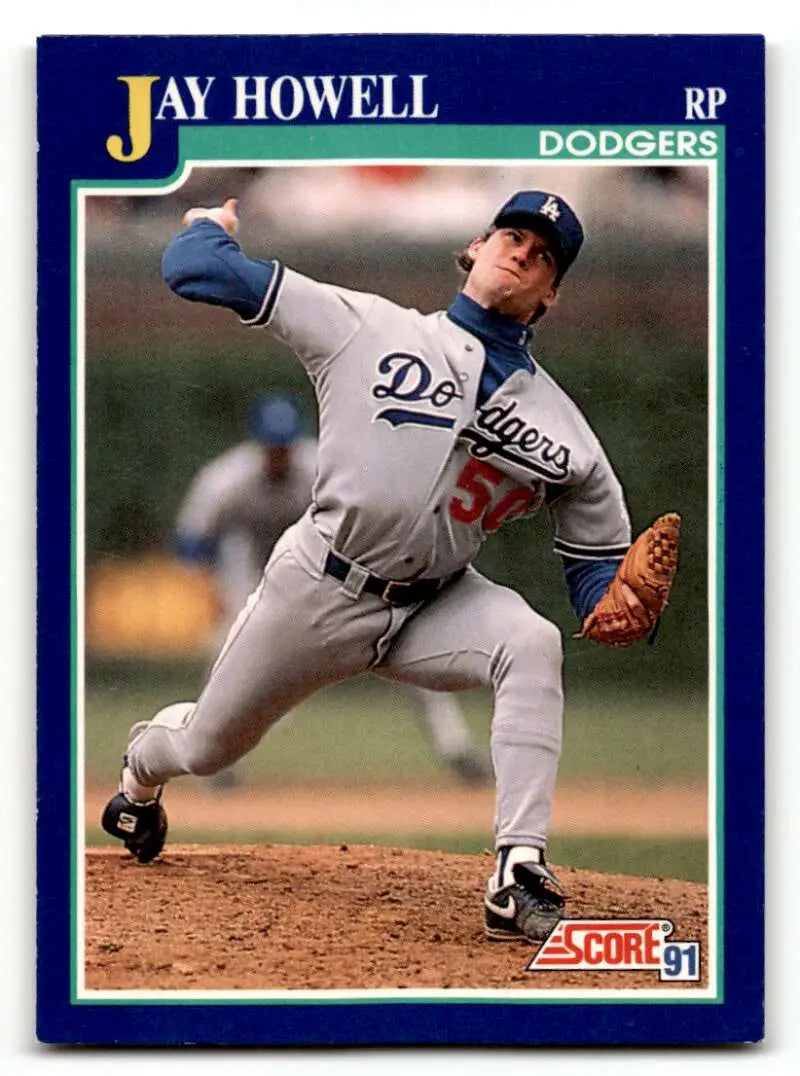 1991 Score #29 Jay Howell Los Angeles Dodgers Baseball Cards EX/NM ID:55143