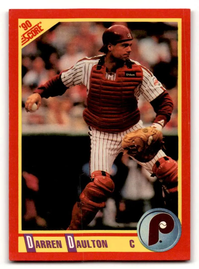 1990 Score #389 Darren Daulton Philadelphia Phillies Baseball Cards ID:55200