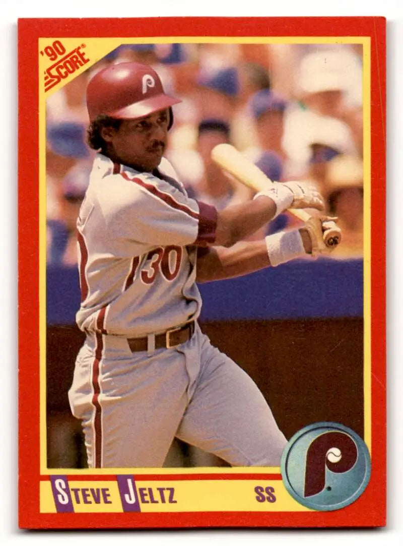 1990 Score #421 Steve Jeltz Philadelphia Phillies Baseball Cards EX/ ID:55201