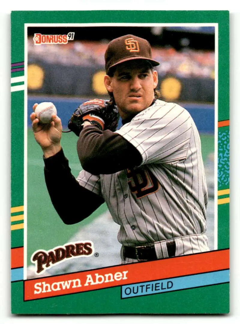 1991 Donruss #561 Shawn Abner San Diego Padres Baseball Cards EX/NM ID:55317