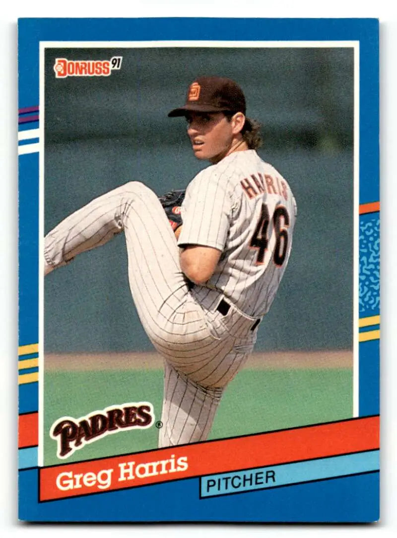 1991 Donruss #131 Greg Harris San Diego Padres Baseball Cards EX/NM ID:55320