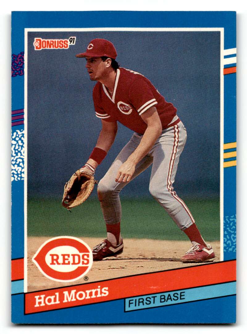 1991 Donruss #141 Hal Morris Cincinnati Reds Baseball Cards EX/NM ID:55336