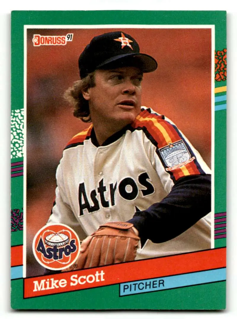1991 Donruss #483 Mike Scott Houston Astros Baseball Cards EX/NM ID:55345