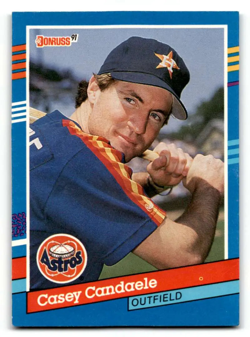 1991 Donruss #324 Casey Candaele Houston Astros Baseball Cards EX/NM ID:55350