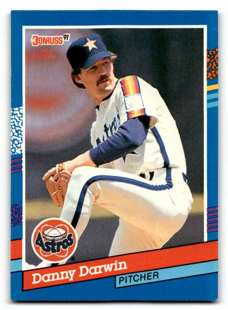 1991 Donruss #165 Danny Darwin Houston Astros Baseball Cards EX/NM ID:55355