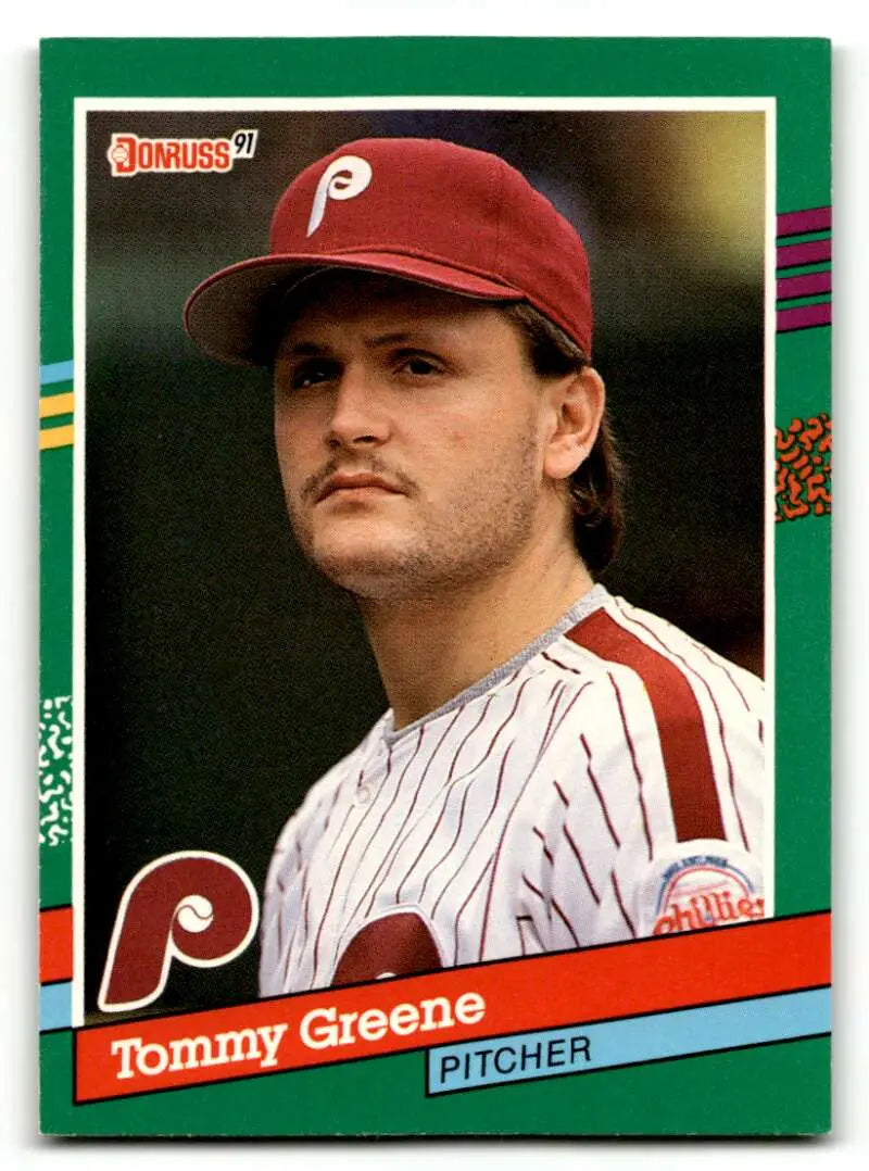 1991 Donruss #635 Tommy Greene Philadelphia Phillies Baseball Cards ID:55363