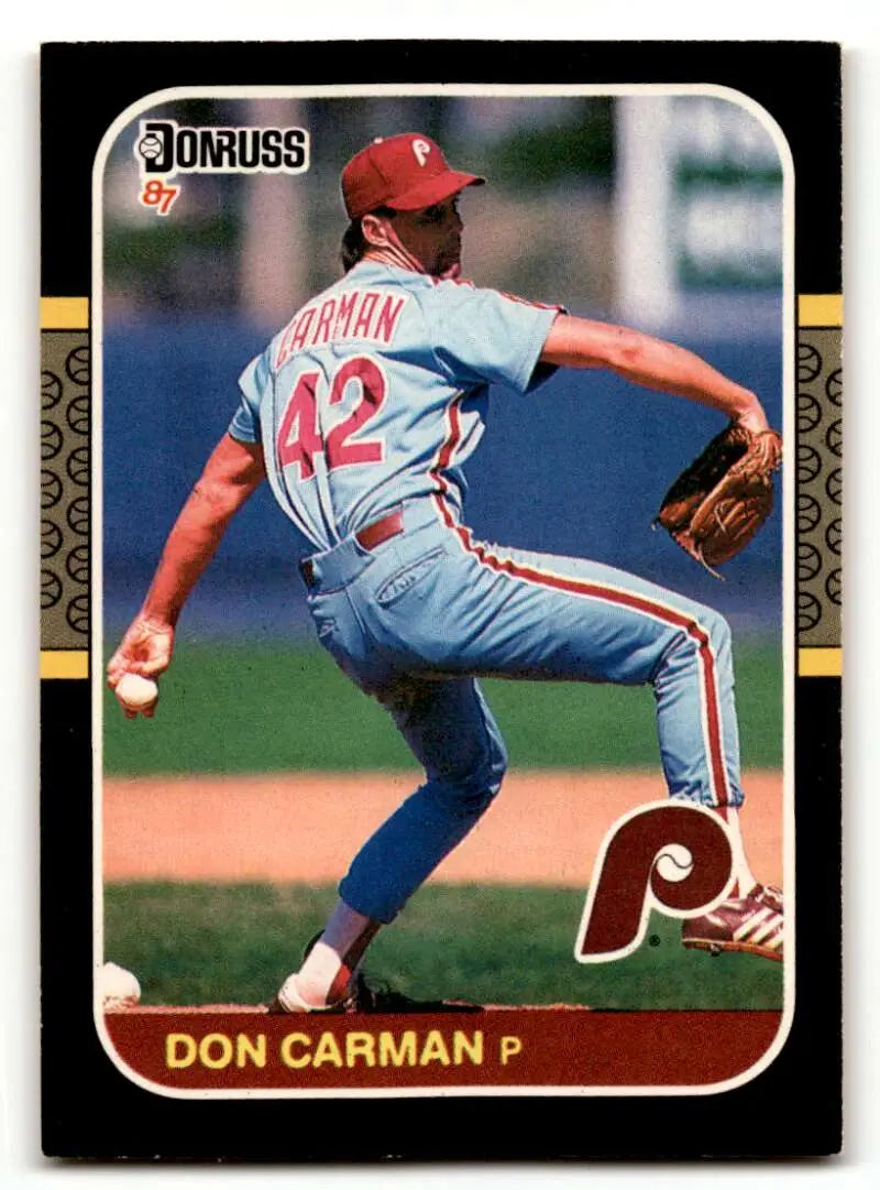 1987 Donruss #432 Don Carman Philadelphia Phillies Baseball Cards EX ID:55372