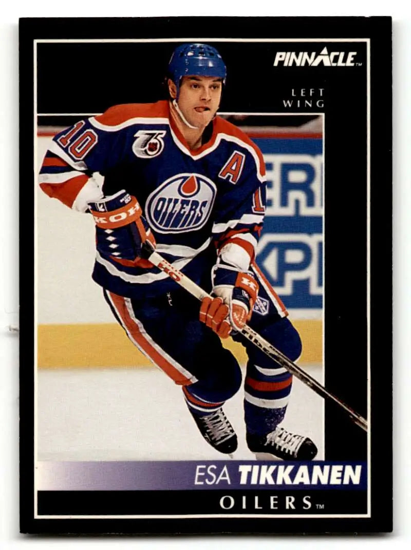 1992 Pinnacle #336 Esa Tikkanen Edmonton Oilers Hockey Cards EX/NM ID:55545